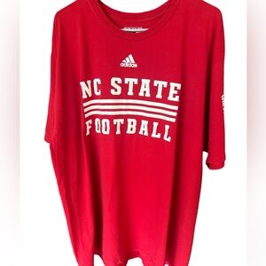 Men’s NC state adidas Football T-shirt. Size 2X